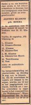 RouwadvBoxmaKlasens,Jantien_1972.jpg RouwadvBoxmaKlasens,Jantien_1972.jpg